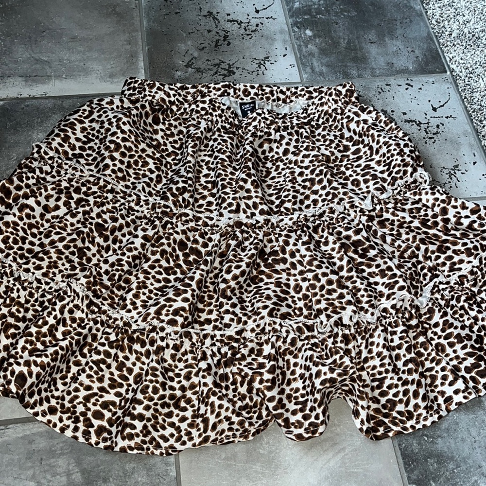 Shein Leopard Print Skirt
